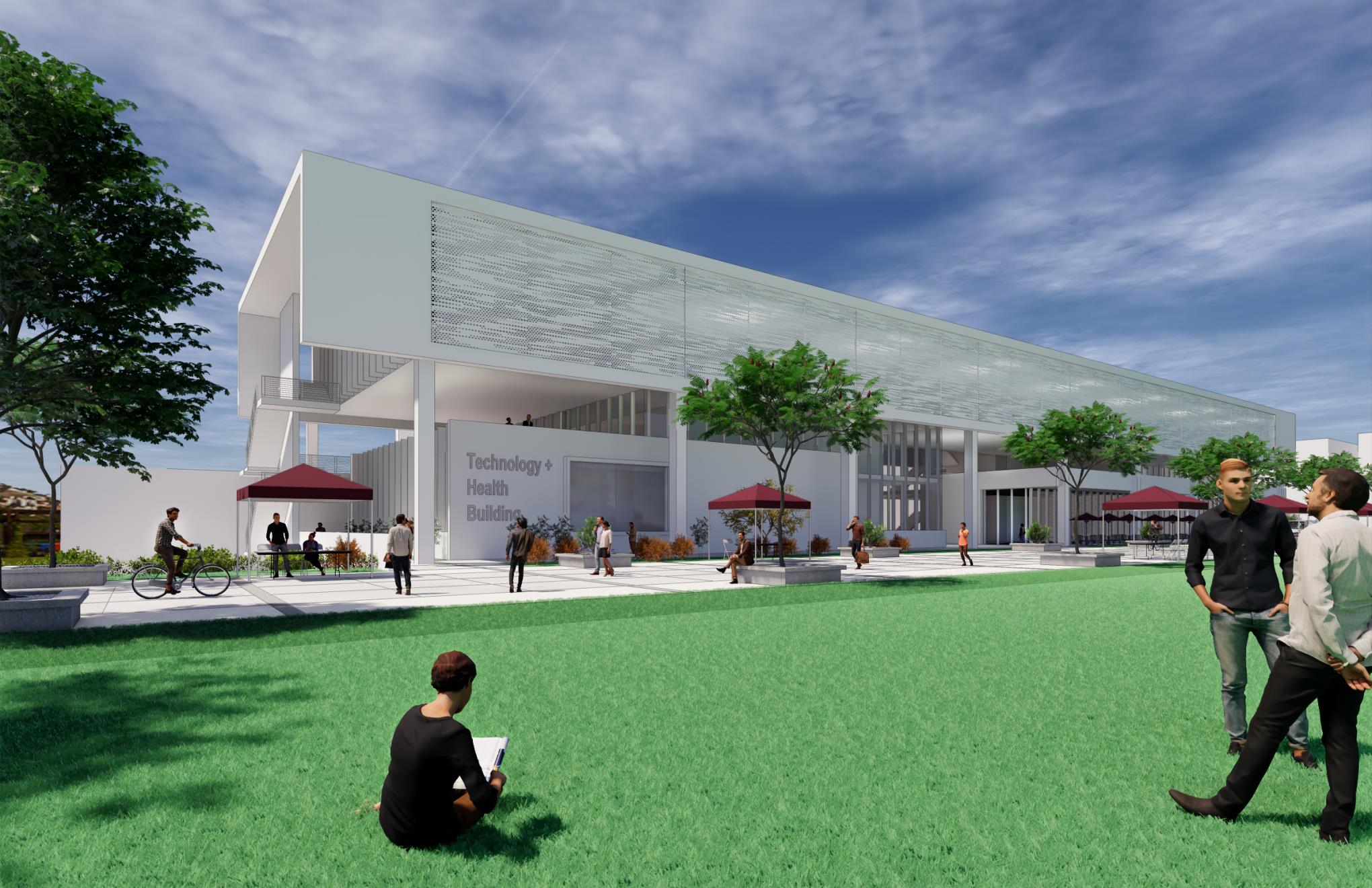 Rendering of Tech and Health Building