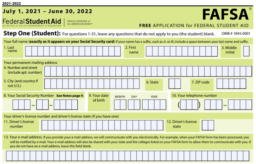 Financial Aid - 8 Steps to Filling out the FAFSA