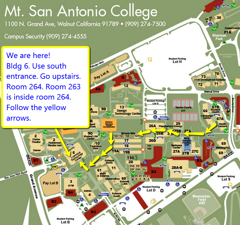 Get Directions to the LLC at Mt. SAC