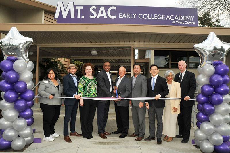 image of the early college academy ribbon-cutting ceremony