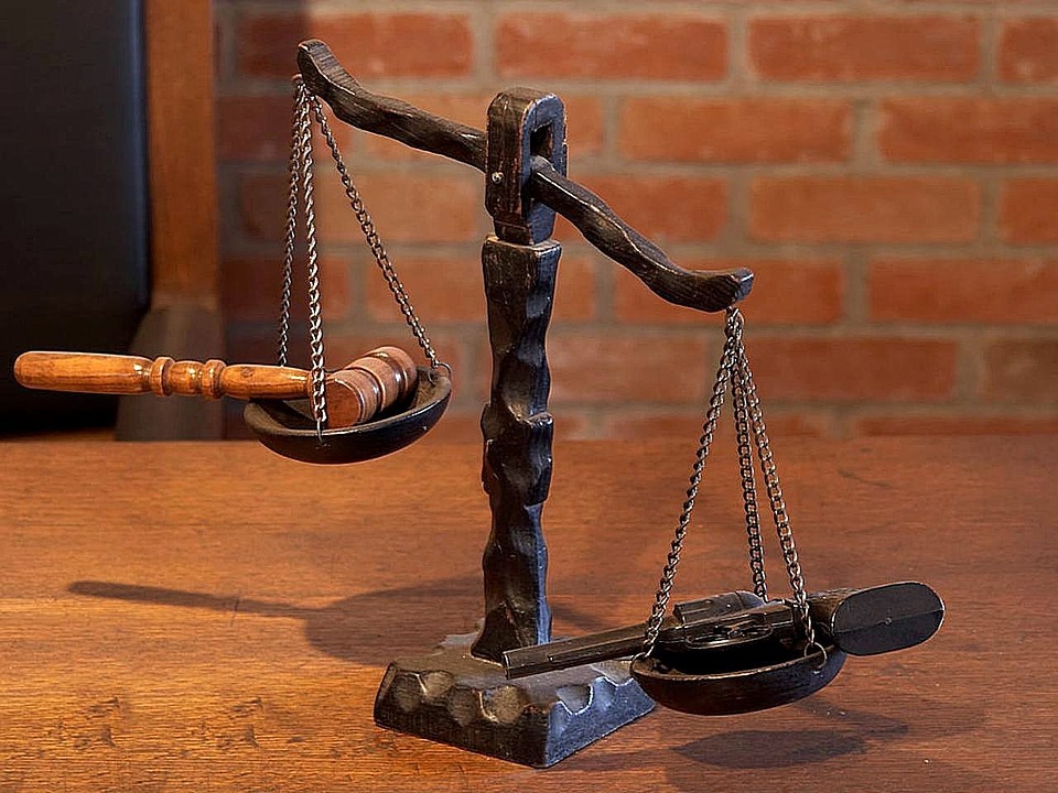 Balance scale of law and justice
