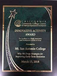 California Community College Council - Innovative Activity Award 