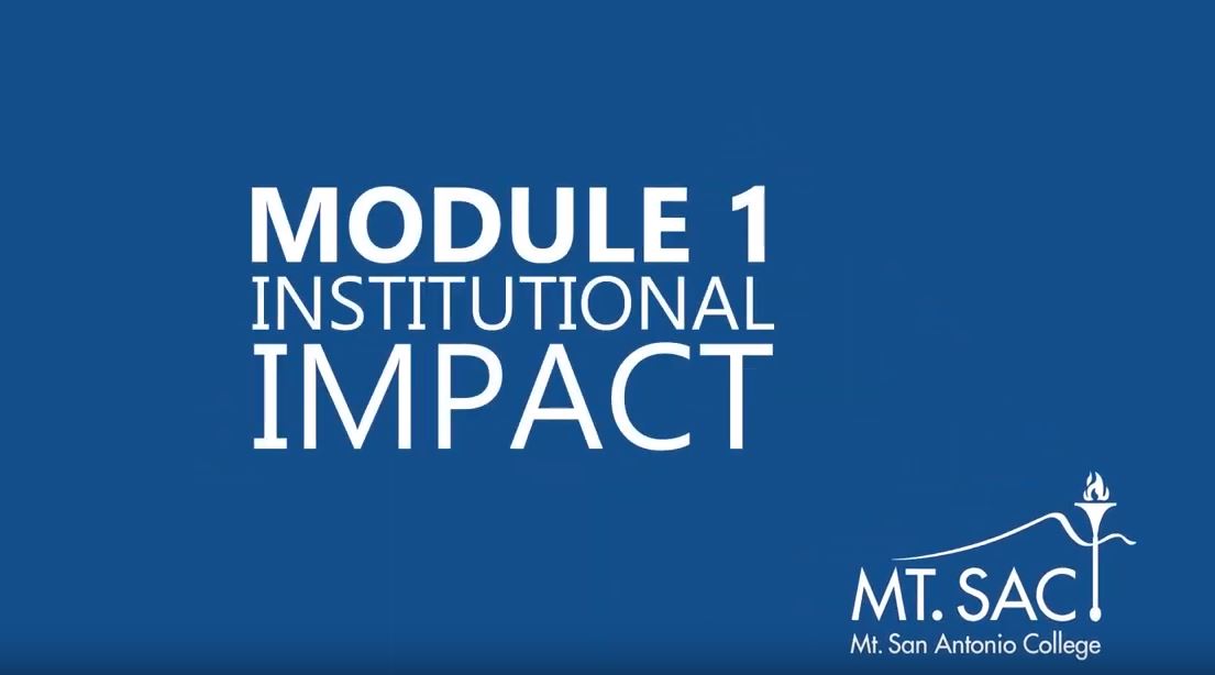 Module 1: Institutional Impact