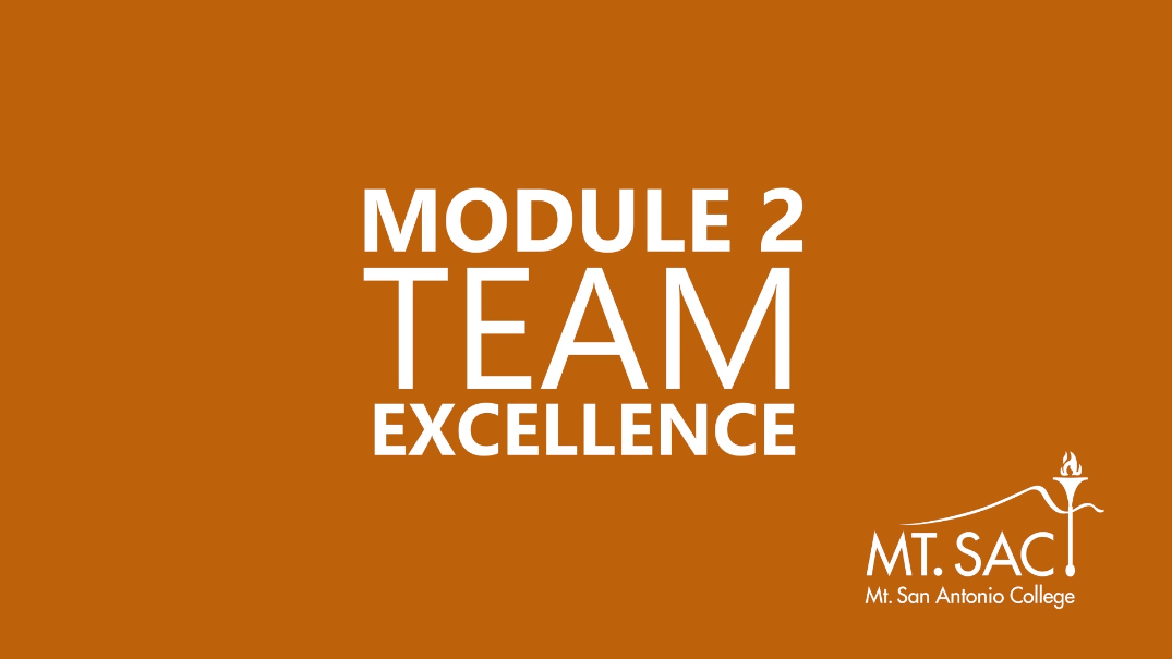 Module 2: Team Excellence