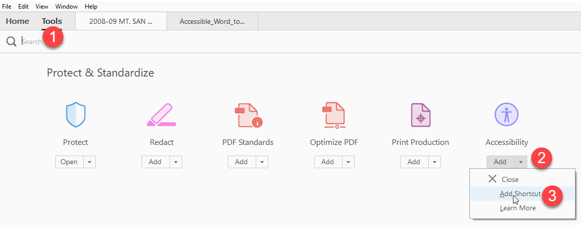 Adobe Accessibility Checker Setup