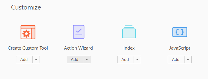 Action Wizard Tool 