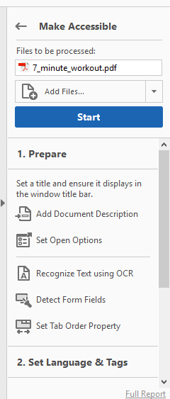 Make Accessible Start 