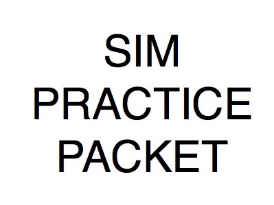 Simulator Practice Packet