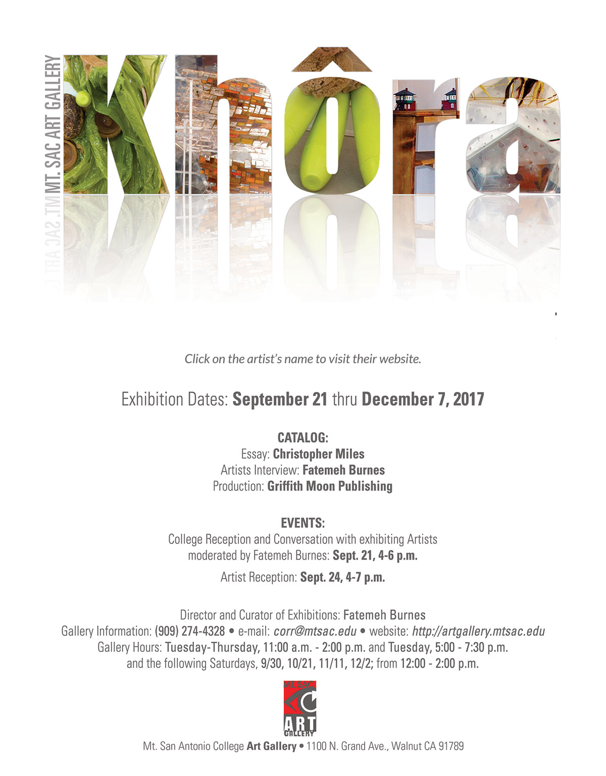 khora exhibit at mt. san antonio college art gallery