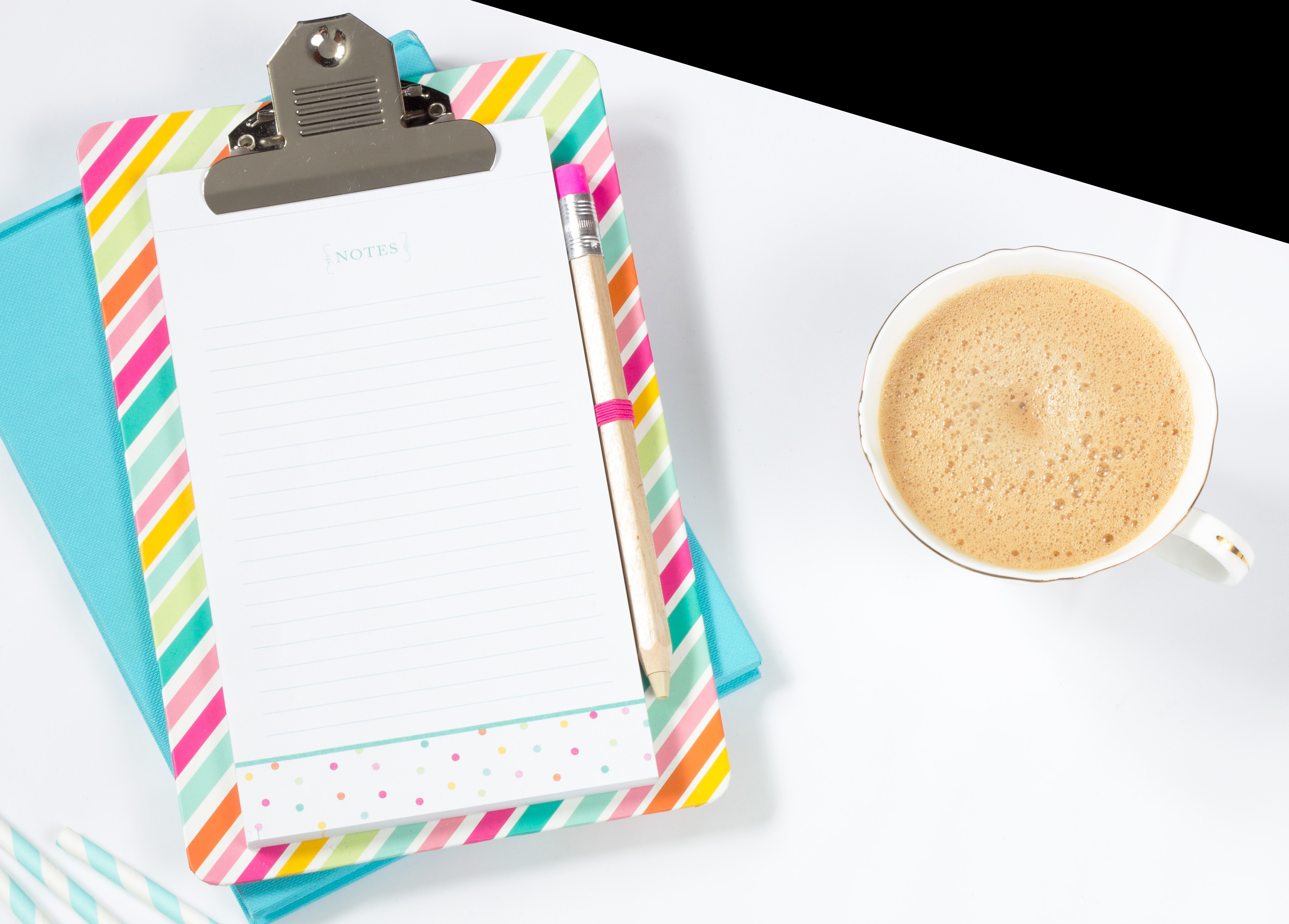 Clipboard and Coffee