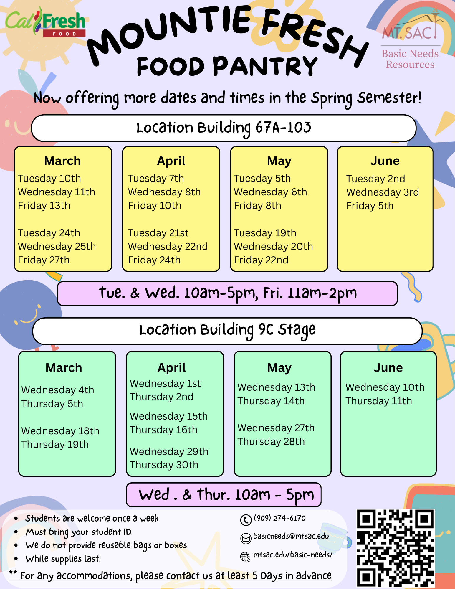 Mountie Fresh Food Pantry Spring 2026