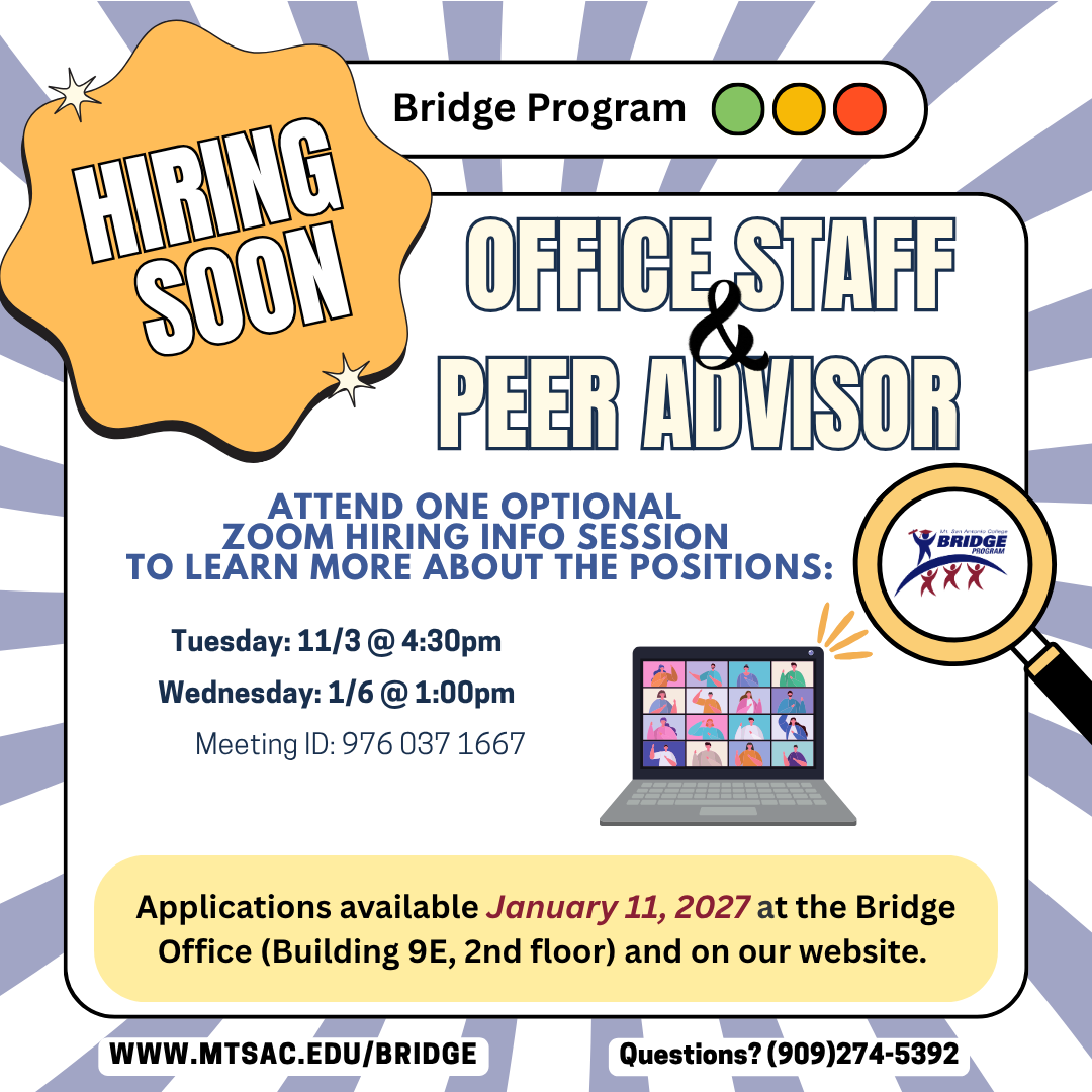 Bridge Hiring Info Sessions Bridge Hiring Info Sessions