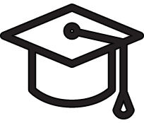 graduation hat icon