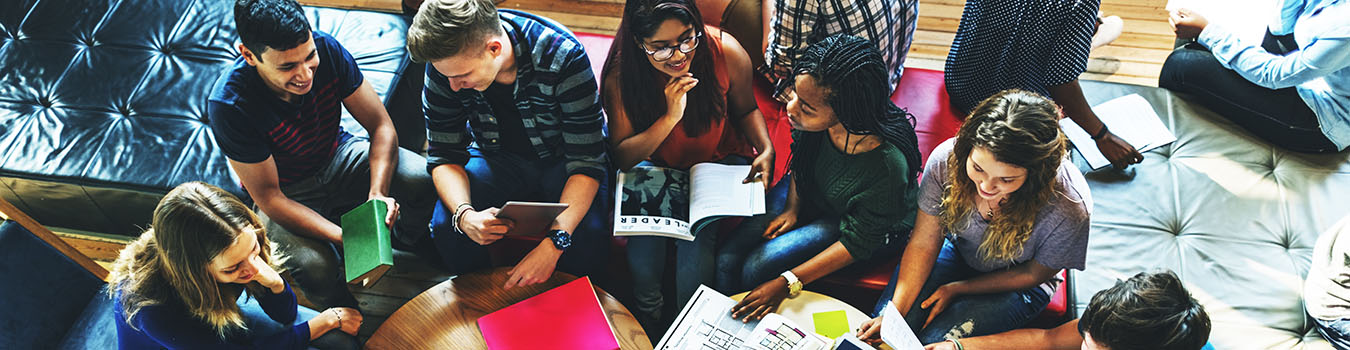 students around a table 