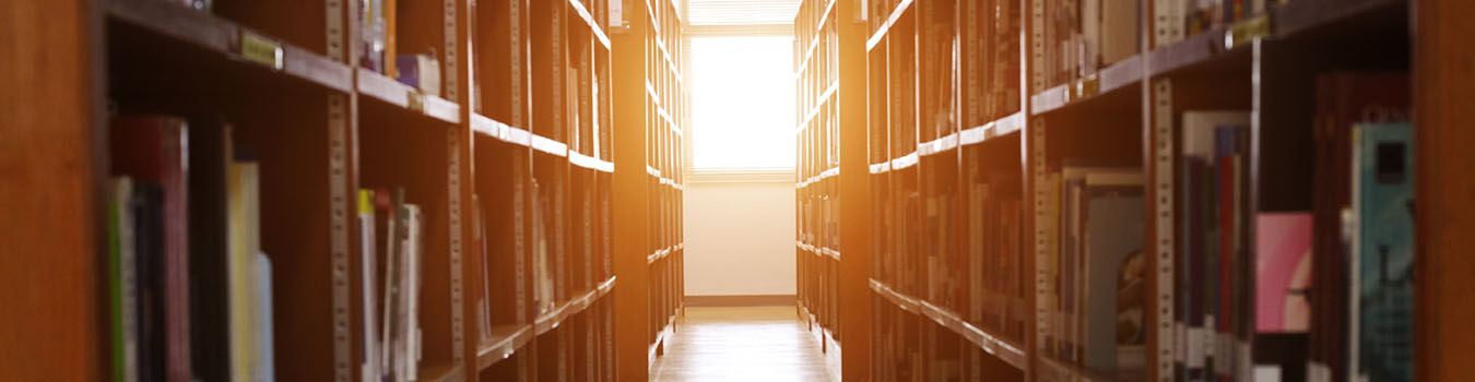 library bookshelves