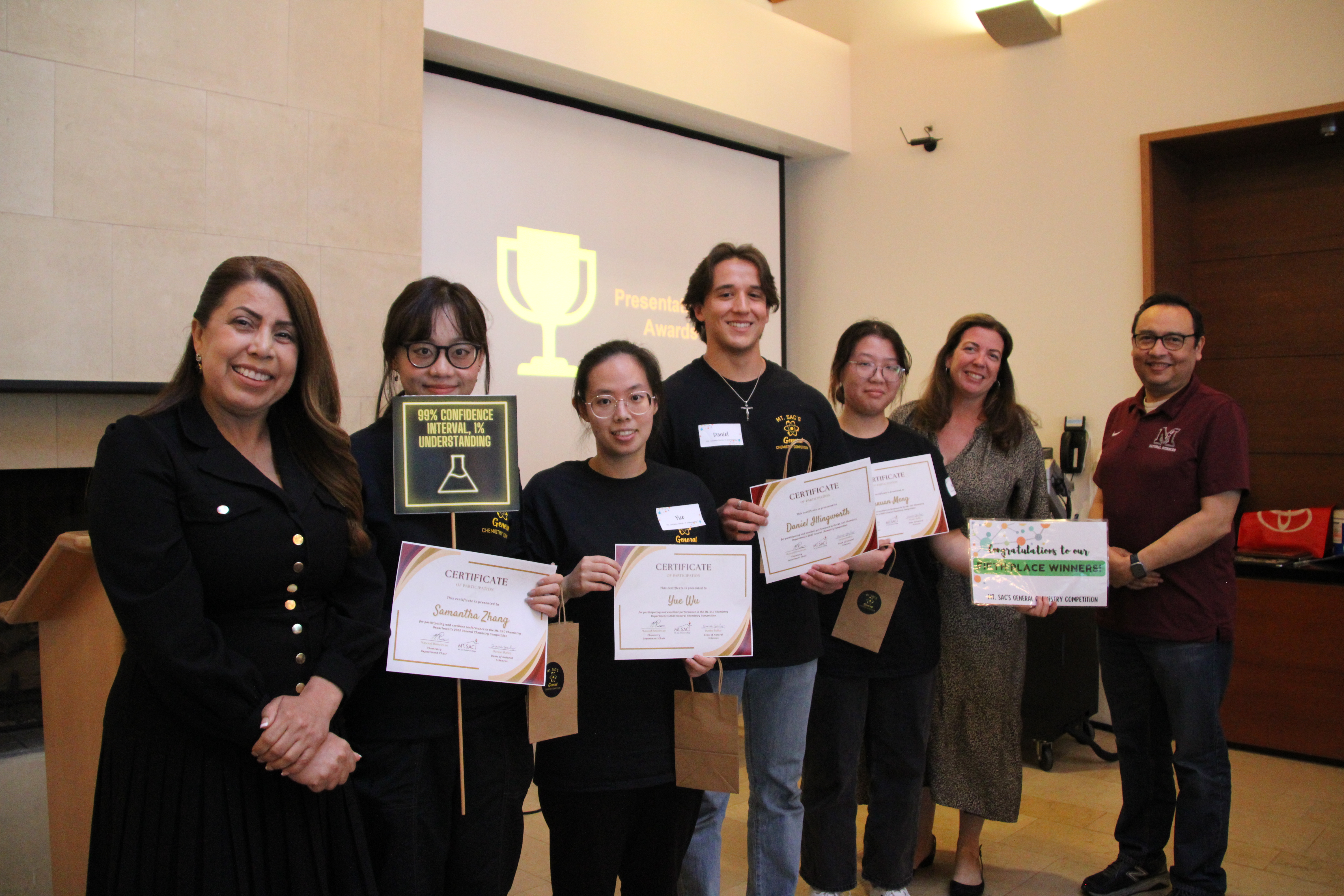 Fifth Place Winners of General Chemistry Competition