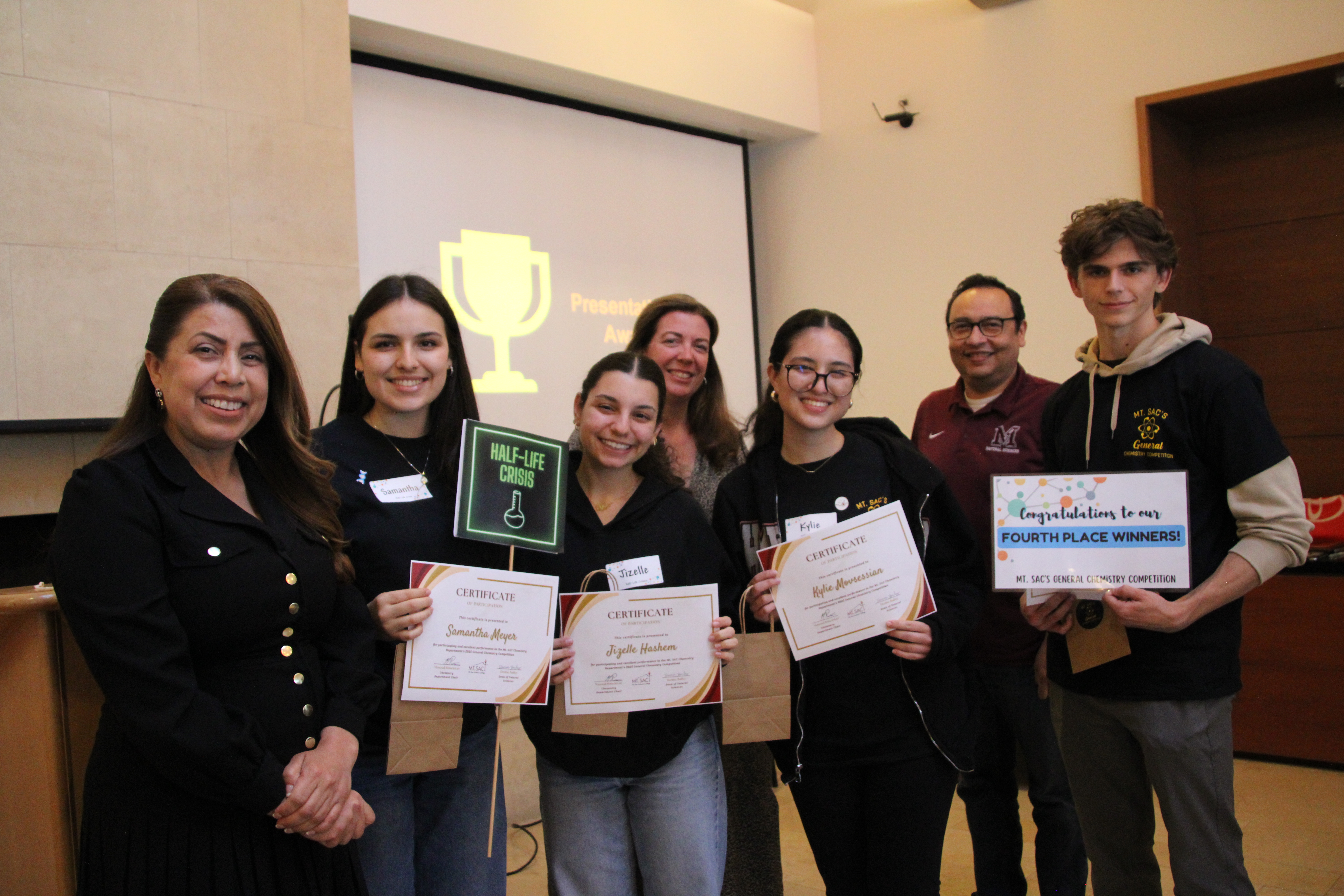 Fourth Place Winners of General Chemistry Competition