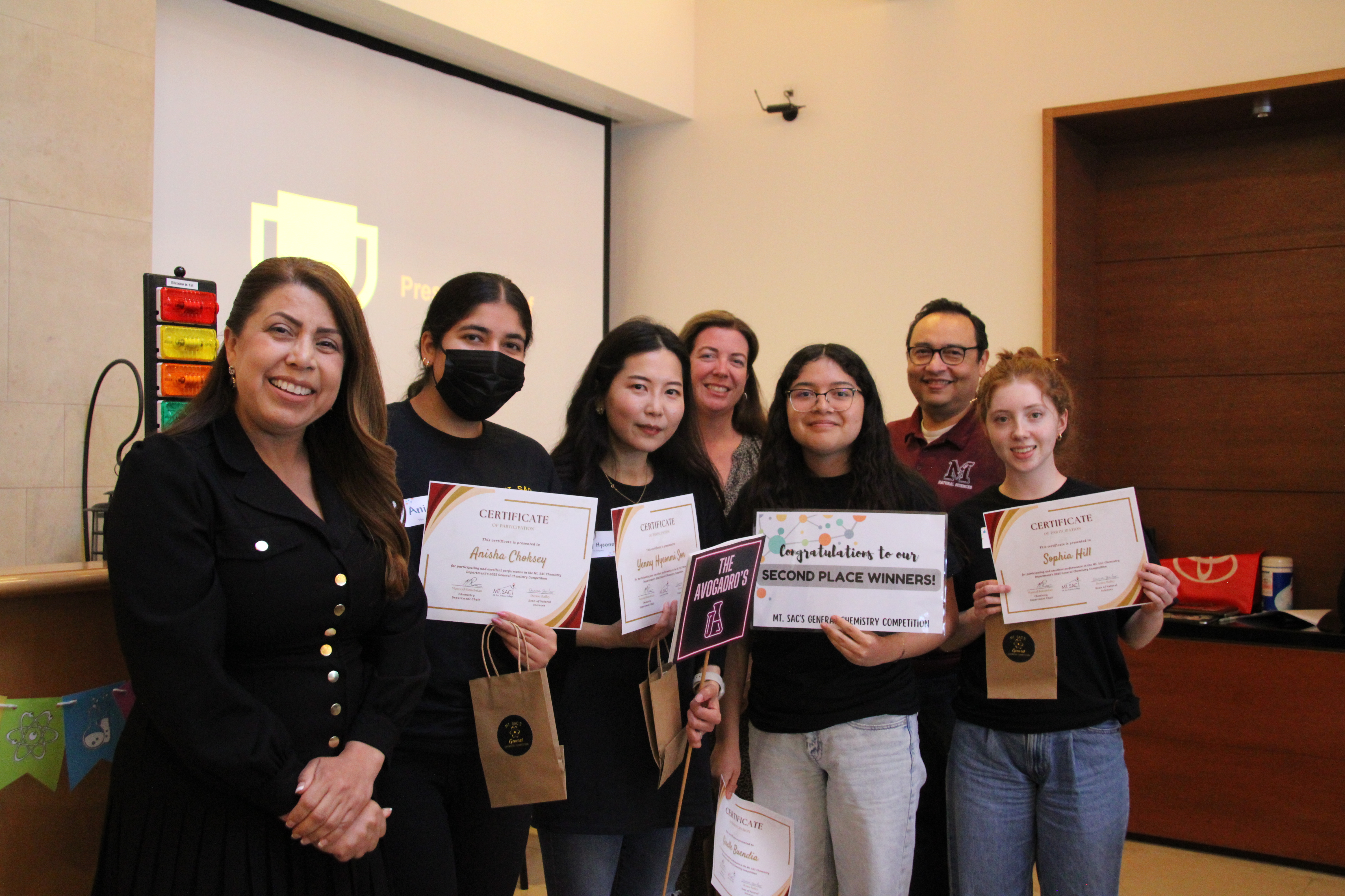 Second Place Winners of General Chemistry Competition