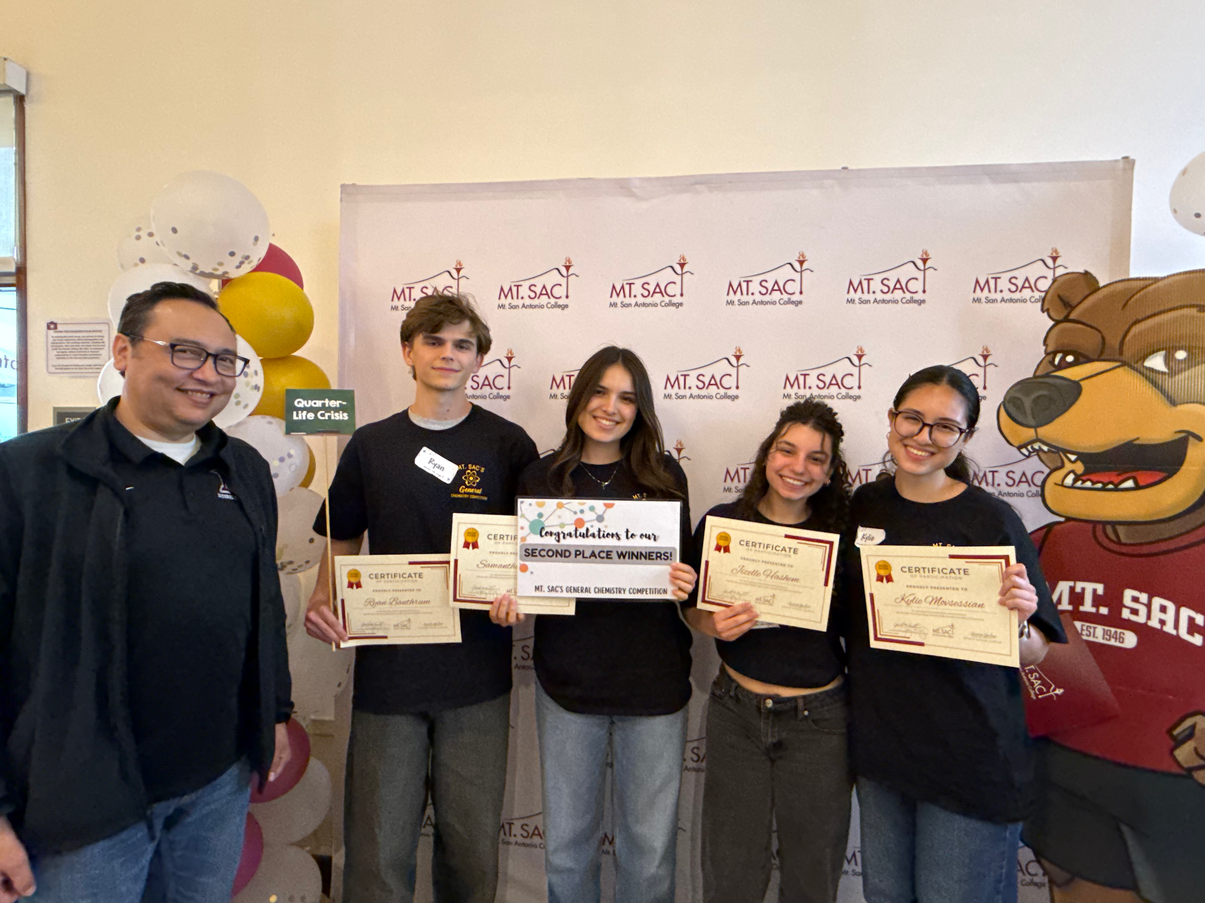 Second Place Winners of General Chemistry Competition