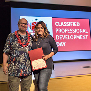 Portrait of Maria Valdez with John Lewallen