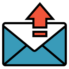 email envelope with up arrow