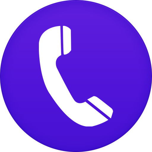 white phone on purple background