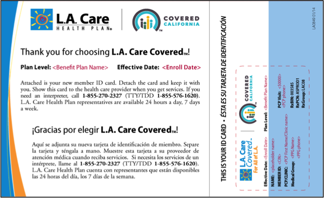 CA Coverage Sample Confirmation