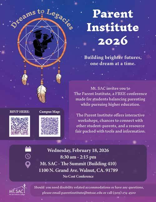 Parent Institute 2026 flyer