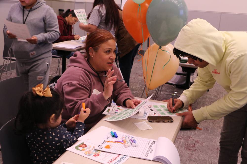 students at growth mindset workshop