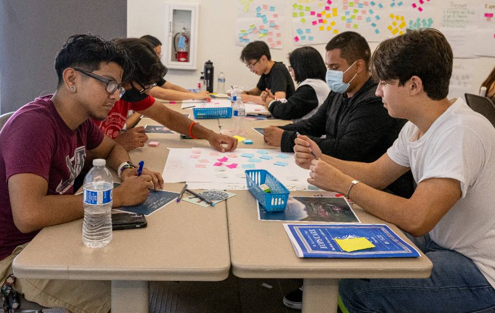 Students at workshop
