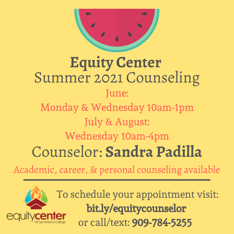 Counseling schedule