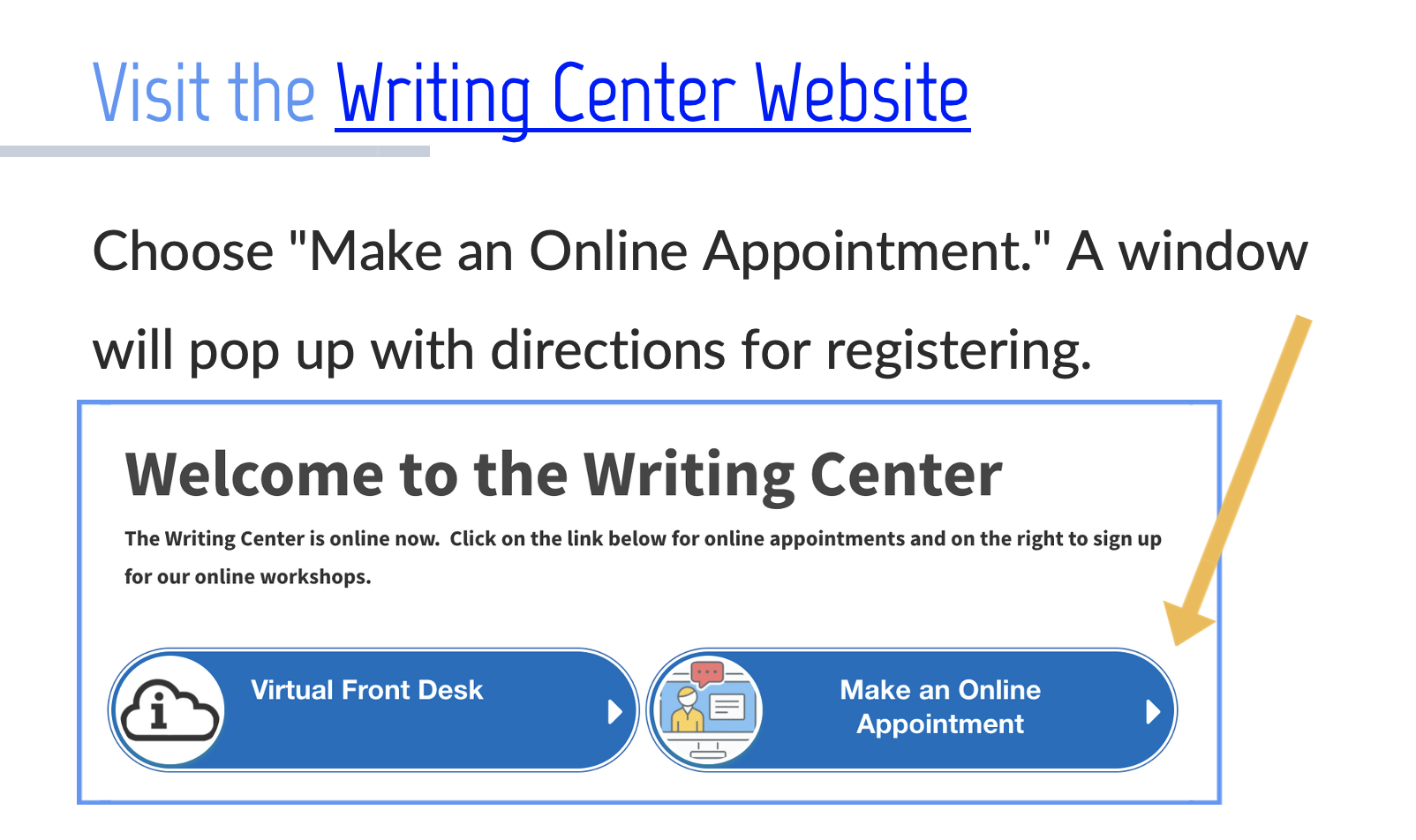 Step 1 How to make appointment