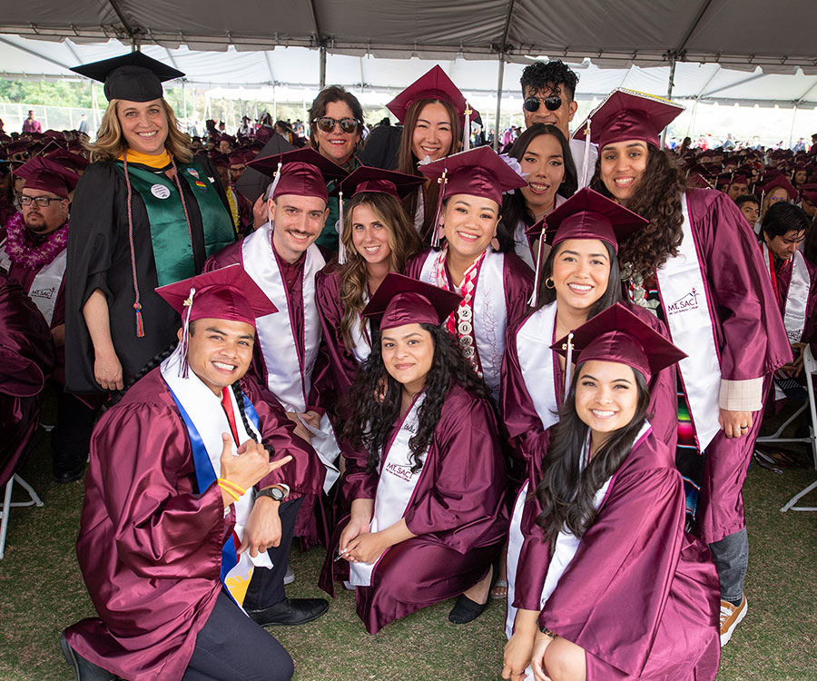 Graduation, group of students