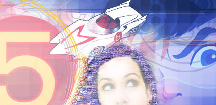 Collage - Dr. Rodriguez dreaming of Speed Racer's Mach 5