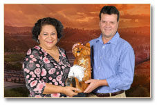 Werner Vorster receives Atta Bear