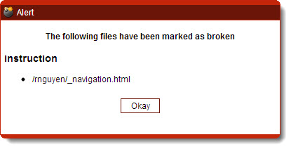 Broken Pages Alert