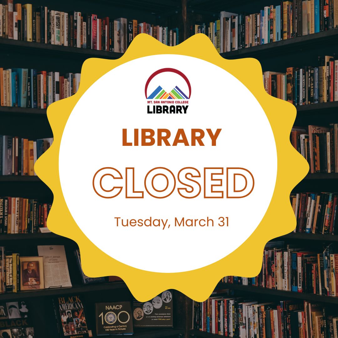 Library is closed on Tuesday, March 31