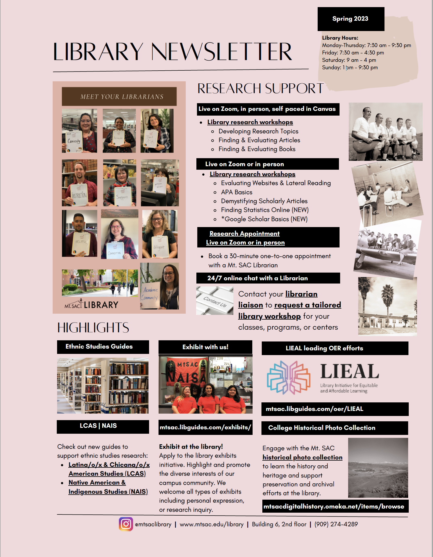 Library Newsletter Spring 2023