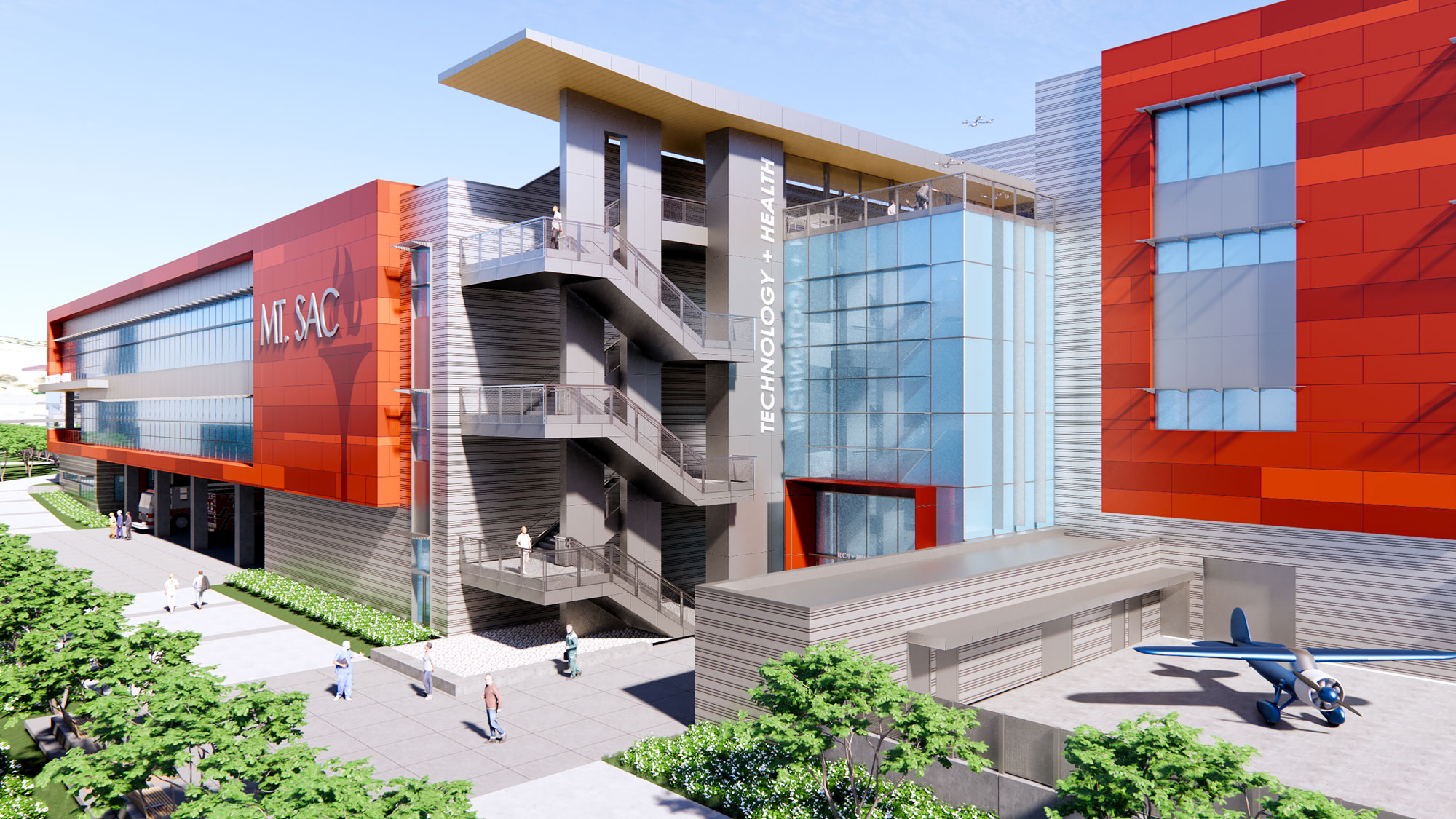 Rendering of future Technology & Health Building