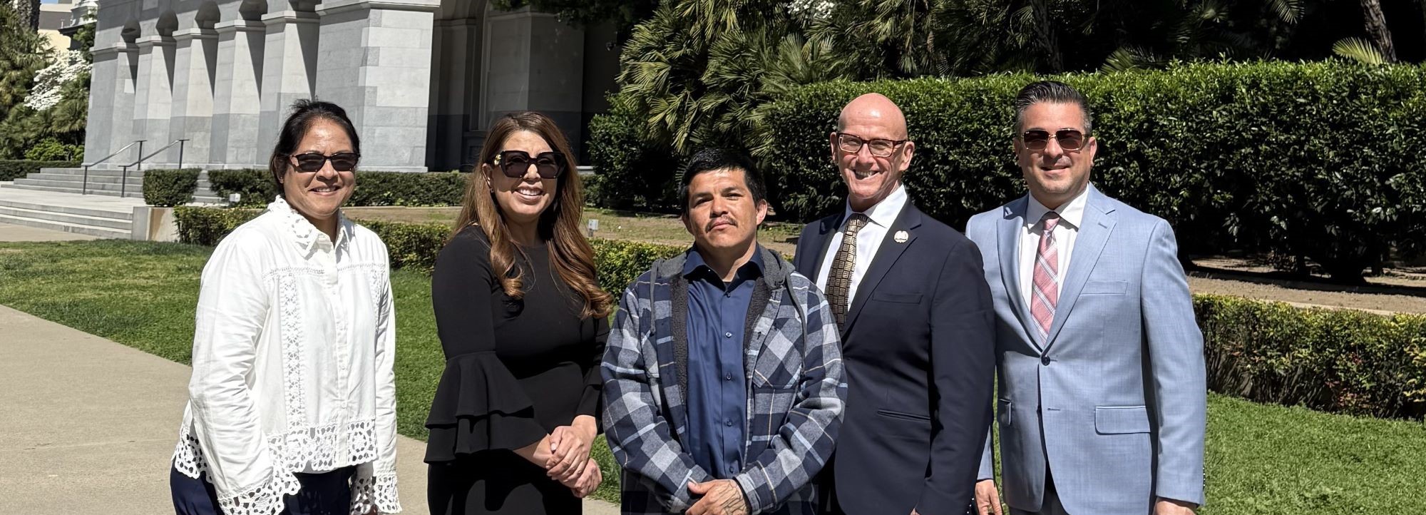 Urel with Dr. Garcia, and trustees Hidalgo at Sacramento