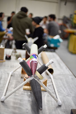 A student project on display