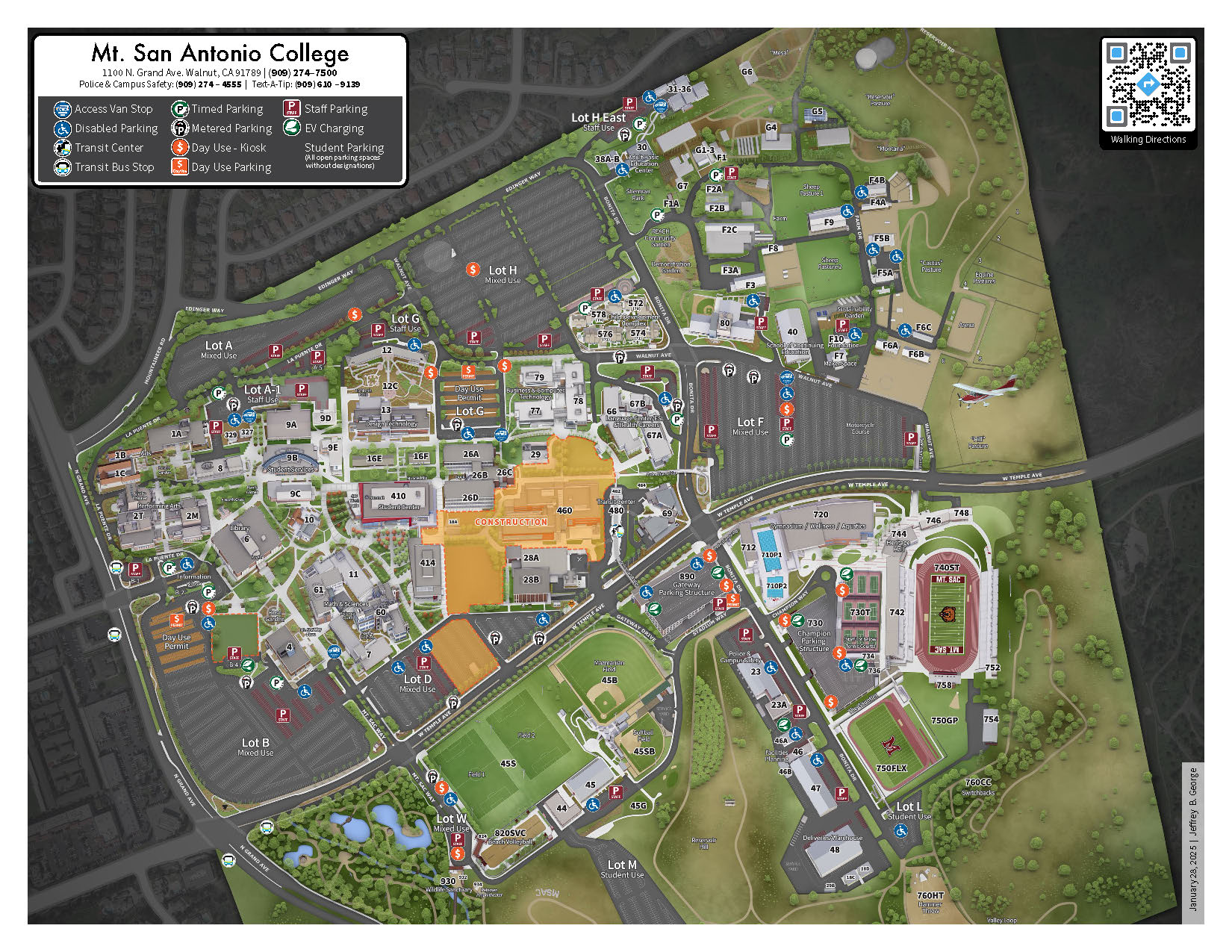 Mt. SAC Printable Campus Map