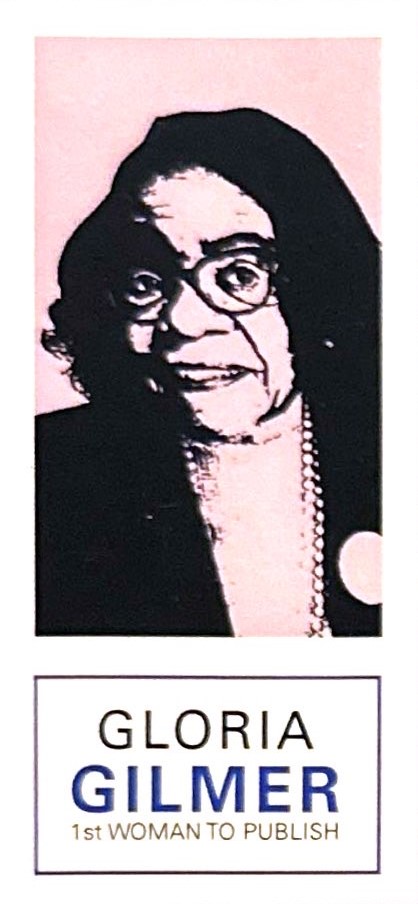 Portrait of Gloria Gilmer, 1st Woman to Publish