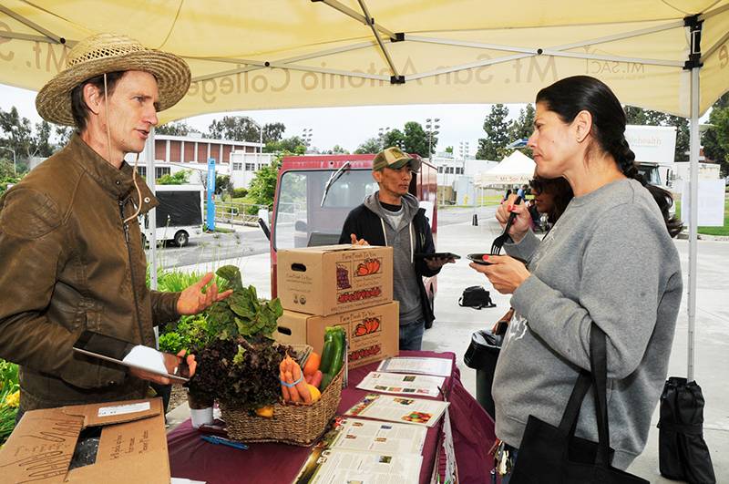 vendor at the wellness fair