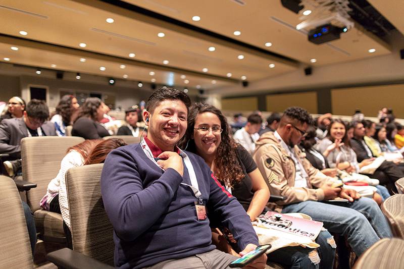 two students at the mountie mentor conference