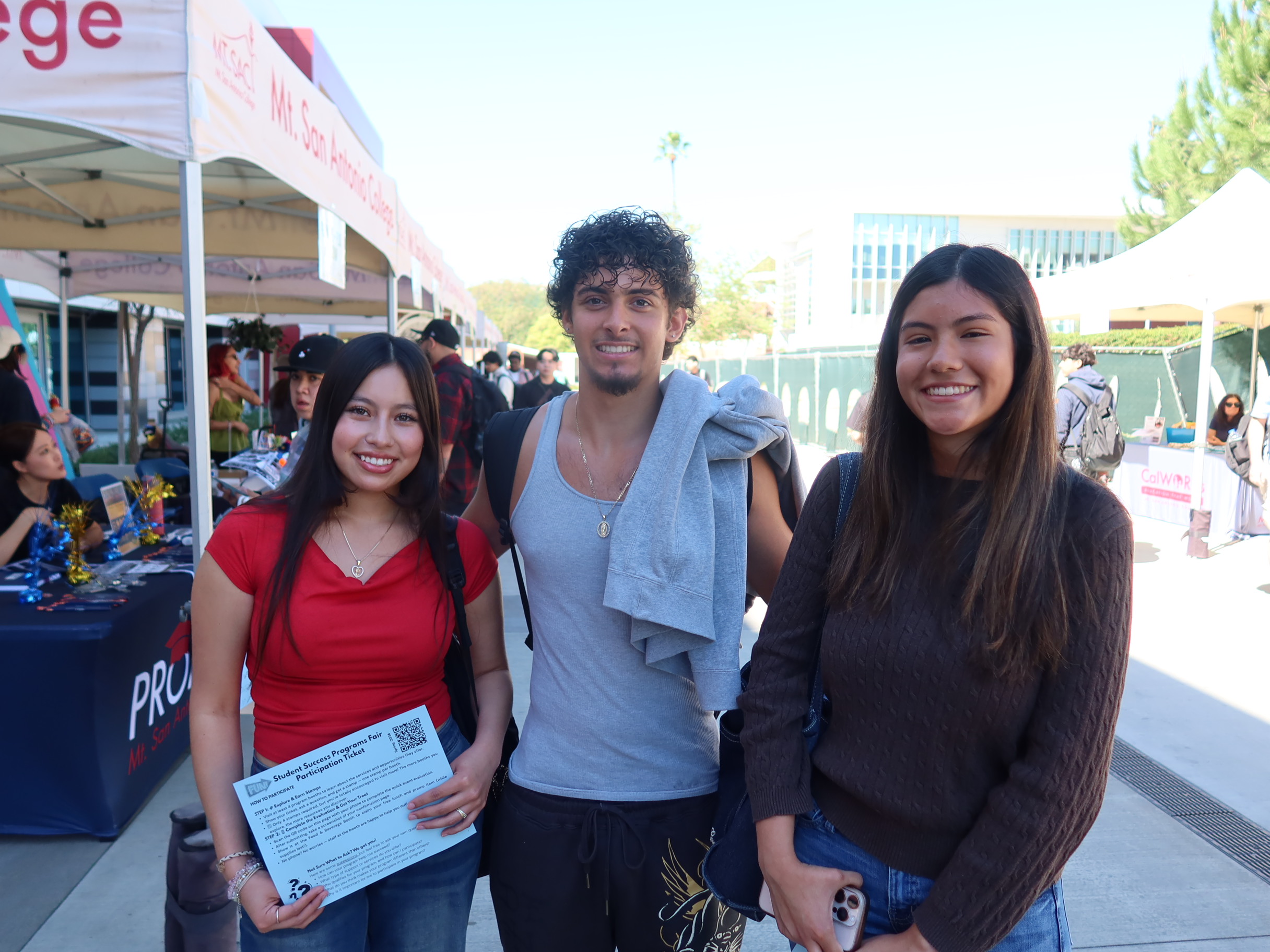 students at resource fair