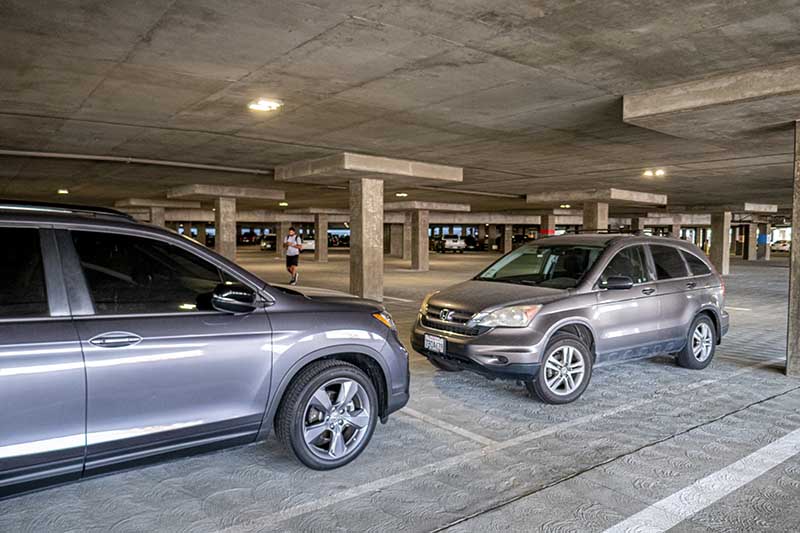 Mostly empty Parking Structure R