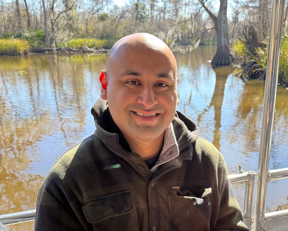 Mt. SAC adjunct chemistry professor Shaun Galvan smiles for a photo.