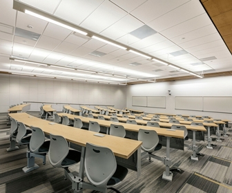 A new lecture hall in the Business and Computer Technology Complex.