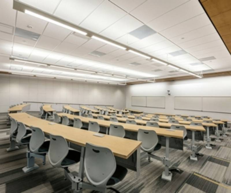 A new lecture hall in the Business and Computer Technology Complex.